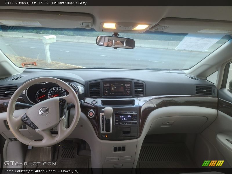 Brilliant Silver / Gray 2013 Nissan Quest 3.5 SV