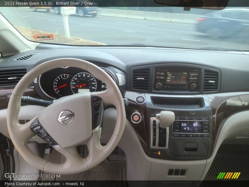 Brilliant Silver / Gray 2013 Nissan Quest 3.5 SV