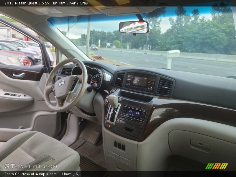 Brilliant Silver / Gray 2013 Nissan Quest 3.5 SV