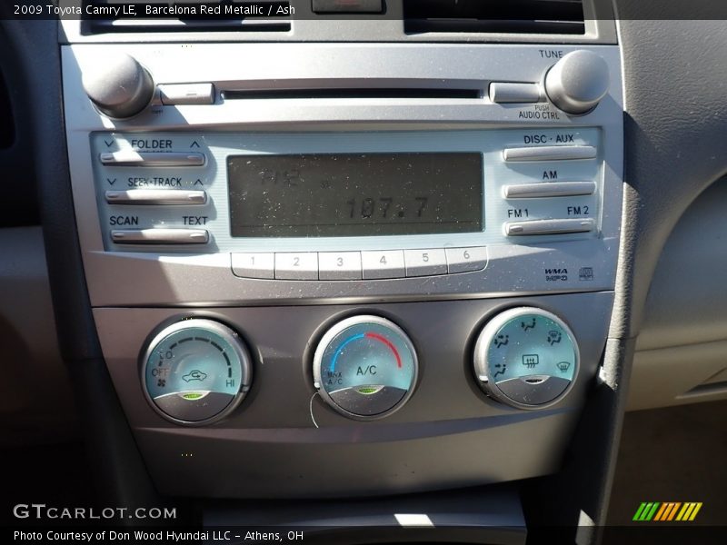 Barcelona Red Metallic / Ash 2009 Toyota Camry LE
