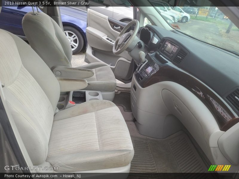 Brilliant Silver / Gray 2013 Nissan Quest 3.5 SV