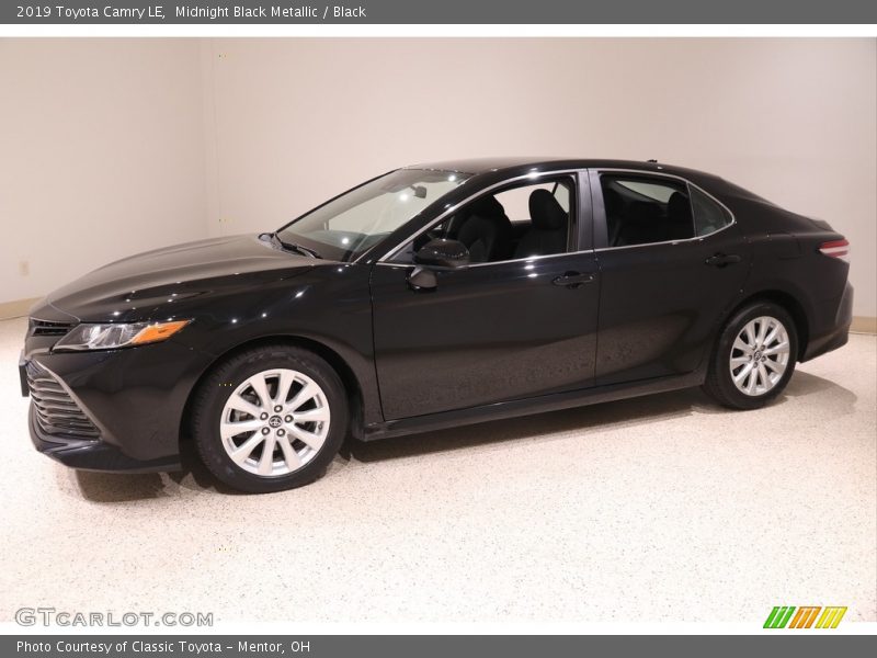 Midnight Black Metallic / Black 2019 Toyota Camry LE