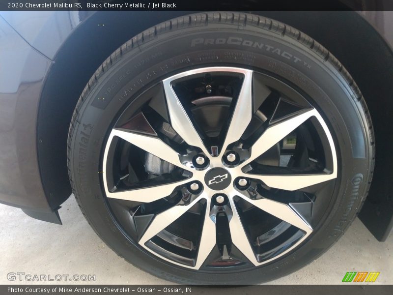 Black Cherry Metallic / Jet Black 2020 Chevrolet Malibu RS