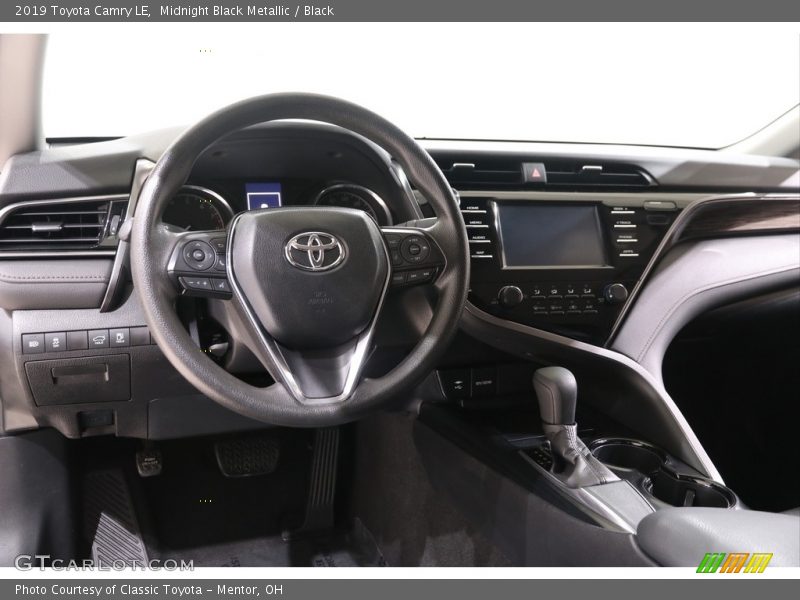 Midnight Black Metallic / Black 2019 Toyota Camry LE
