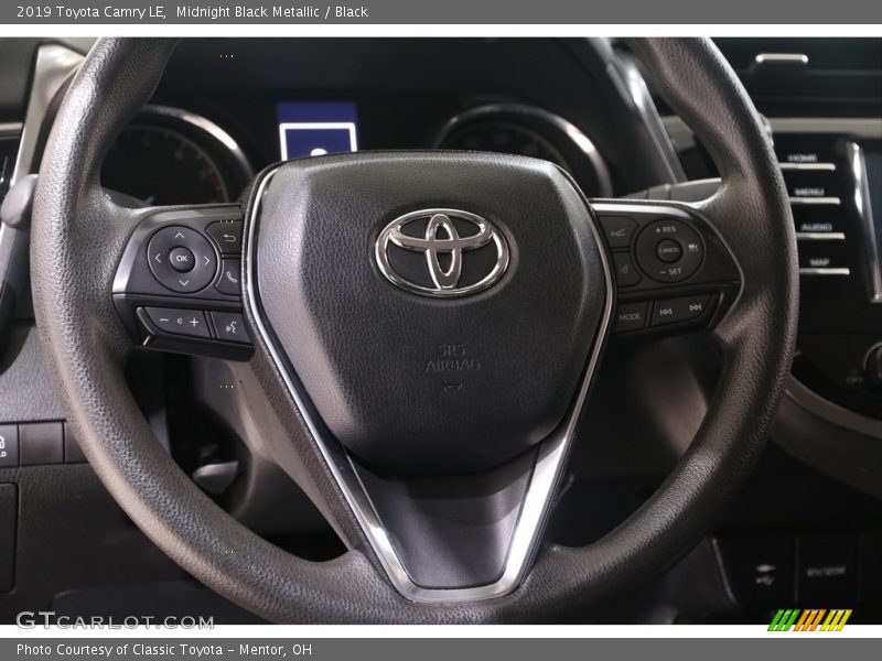 Midnight Black Metallic / Black 2019 Toyota Camry LE