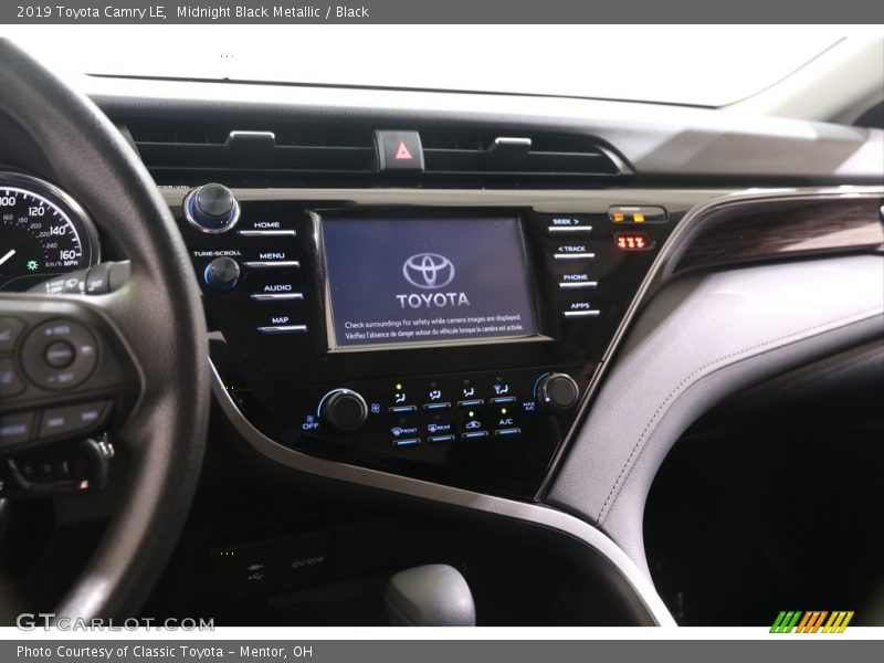 Midnight Black Metallic / Black 2019 Toyota Camry LE