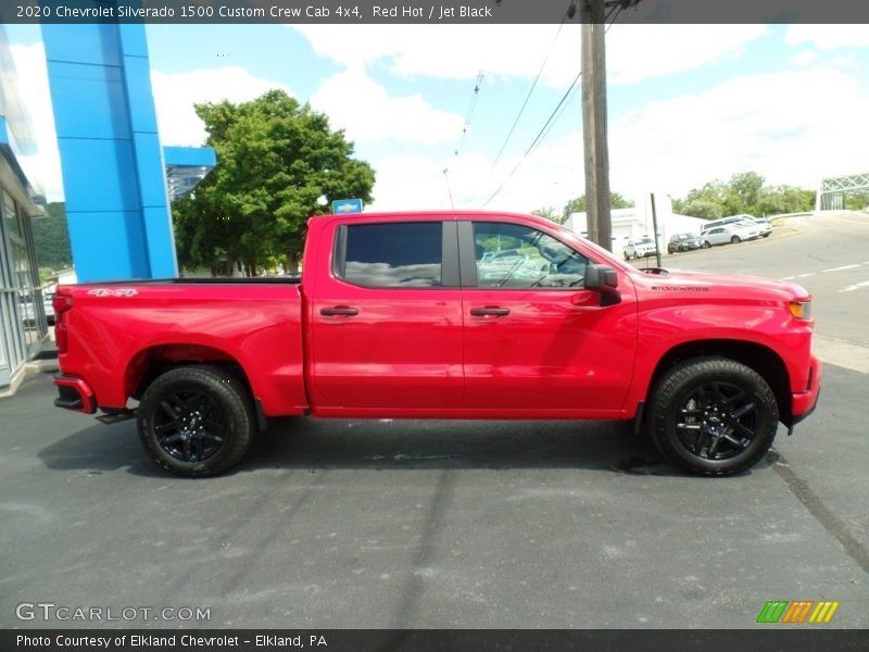 Red Hot / Jet Black 2020 Chevrolet Silverado 1500 Custom Crew Cab 4x4