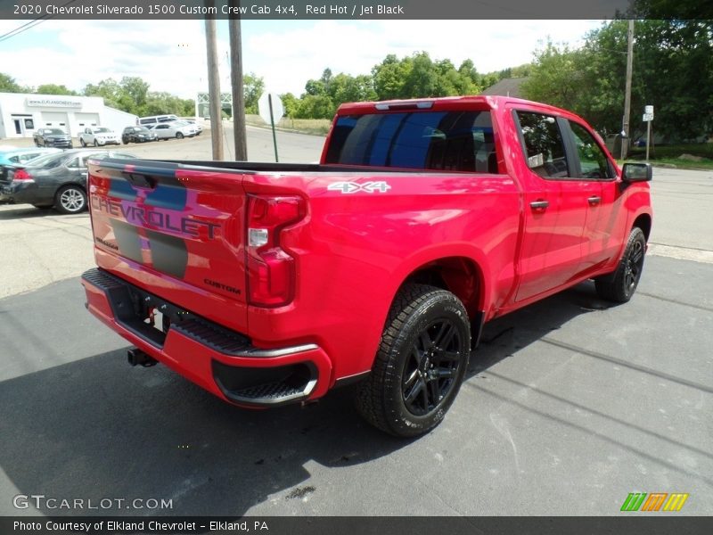 Red Hot / Jet Black 2020 Chevrolet Silverado 1500 Custom Crew Cab 4x4