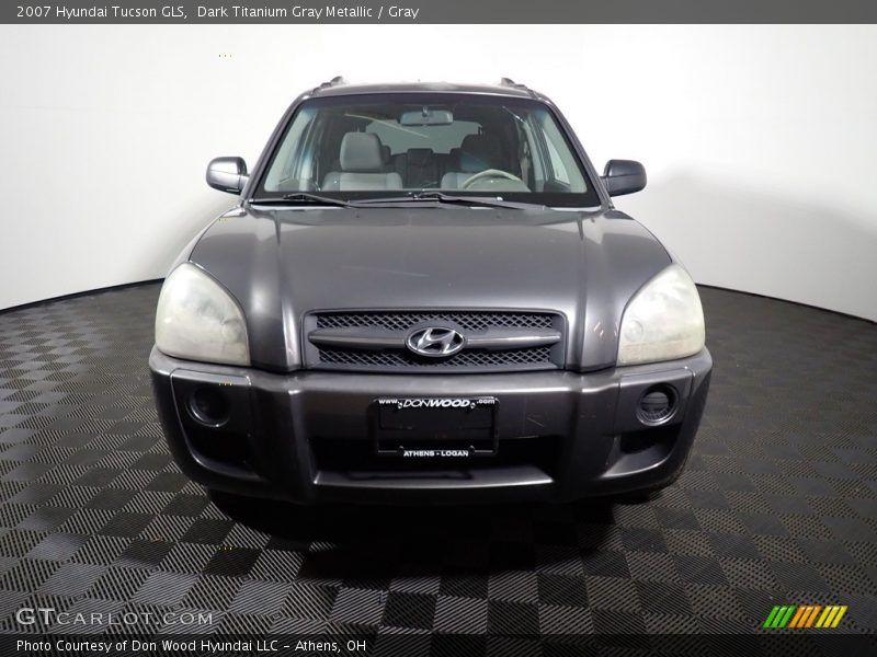 Dark Titanium Gray Metallic / Gray 2007 Hyundai Tucson GLS