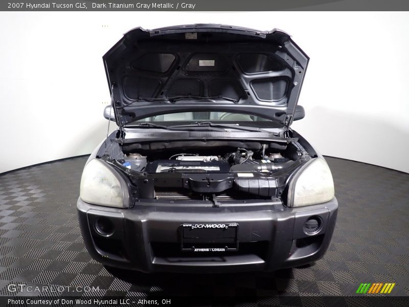 Dark Titanium Gray Metallic / Gray 2007 Hyundai Tucson GLS