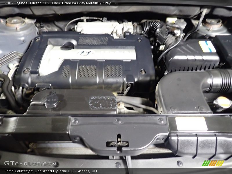 Dark Titanium Gray Metallic / Gray 2007 Hyundai Tucson GLS