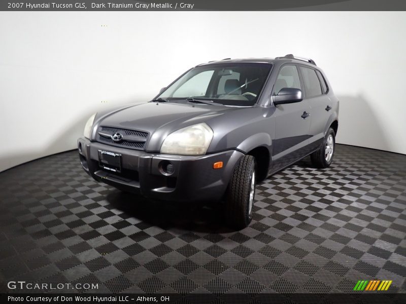 Dark Titanium Gray Metallic / Gray 2007 Hyundai Tucson GLS