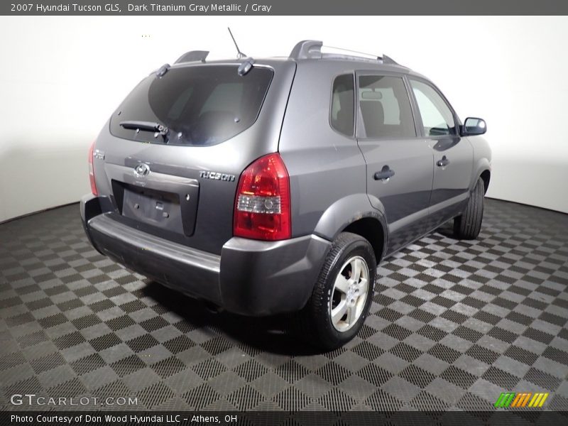 Dark Titanium Gray Metallic / Gray 2007 Hyundai Tucson GLS
