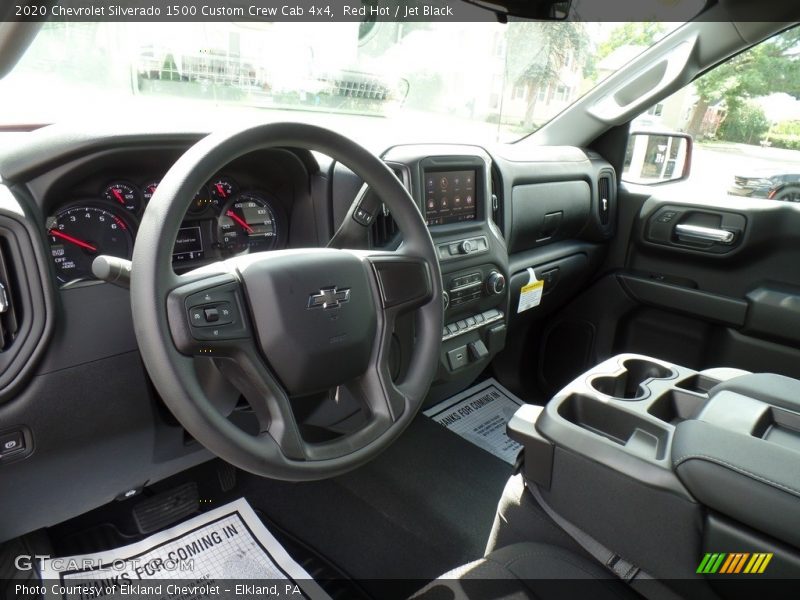 Red Hot / Jet Black 2020 Chevrolet Silverado 1500 Custom Crew Cab 4x4