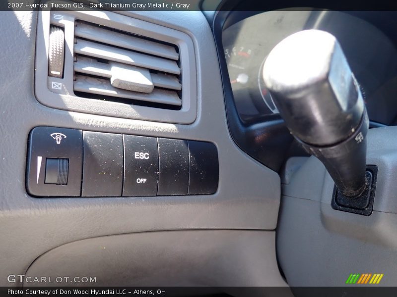 Dark Titanium Gray Metallic / Gray 2007 Hyundai Tucson GLS