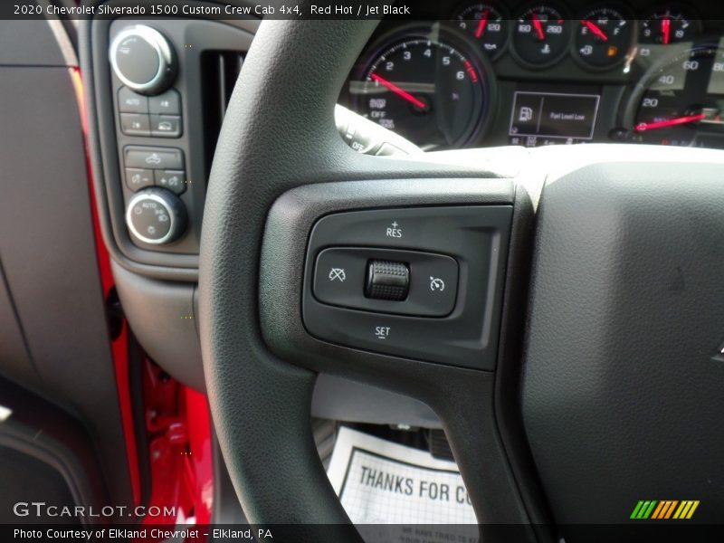 Red Hot / Jet Black 2020 Chevrolet Silverado 1500 Custom Crew Cab 4x4