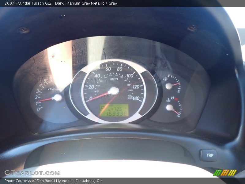 Dark Titanium Gray Metallic / Gray 2007 Hyundai Tucson GLS