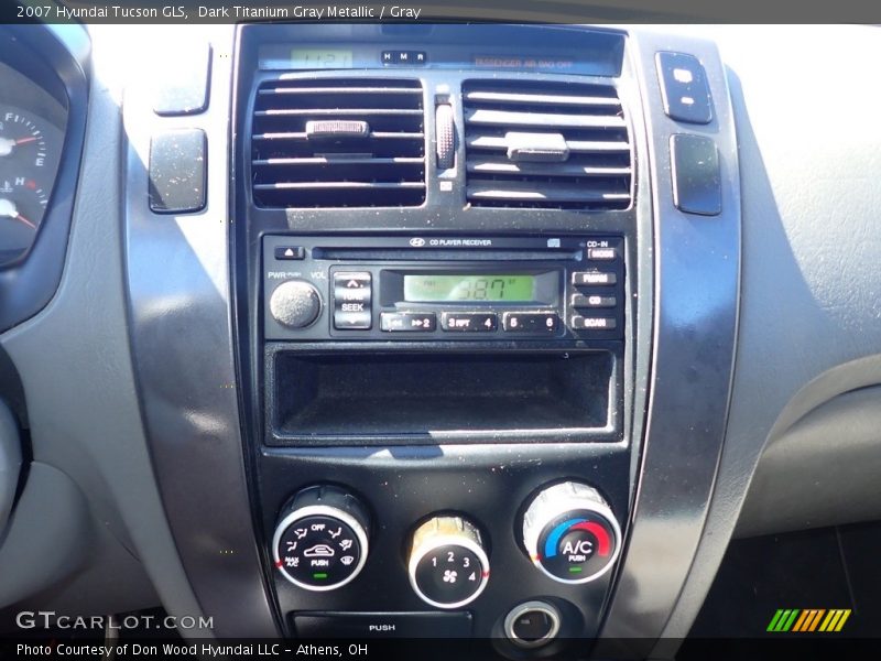 Dark Titanium Gray Metallic / Gray 2007 Hyundai Tucson GLS