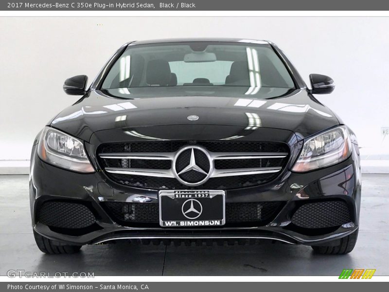 Black / Black 2017 Mercedes-Benz C 350e Plug-in Hybrid Sedan