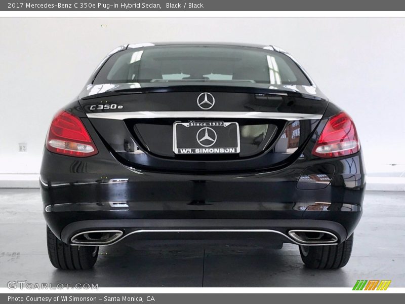 Black / Black 2017 Mercedes-Benz C 350e Plug-in Hybrid Sedan