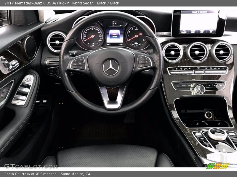 Black / Black 2017 Mercedes-Benz C 350e Plug-in Hybrid Sedan