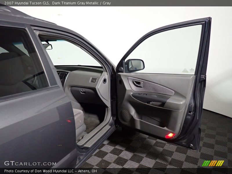 Dark Titanium Gray Metallic / Gray 2007 Hyundai Tucson GLS