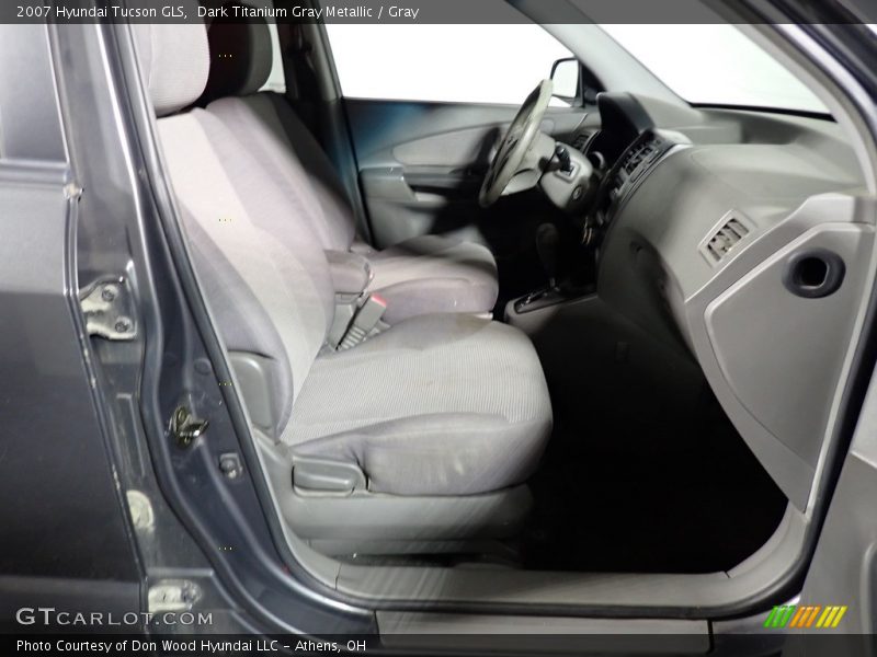 Dark Titanium Gray Metallic / Gray 2007 Hyundai Tucson GLS