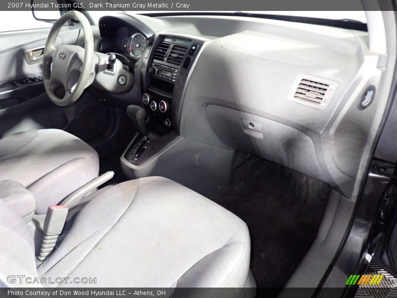 Dark Titanium Gray Metallic / Gray 2007 Hyundai Tucson GLS