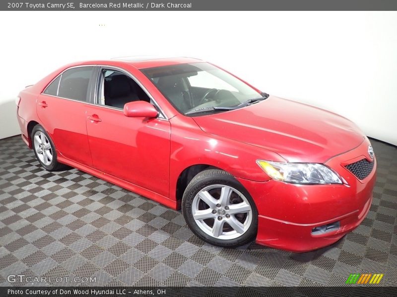 Barcelona Red Metallic / Dark Charcoal 2007 Toyota Camry SE