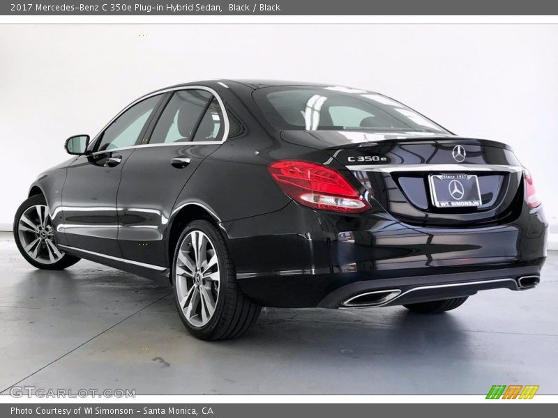 Black / Black 2017 Mercedes-Benz C 350e Plug-in Hybrid Sedan