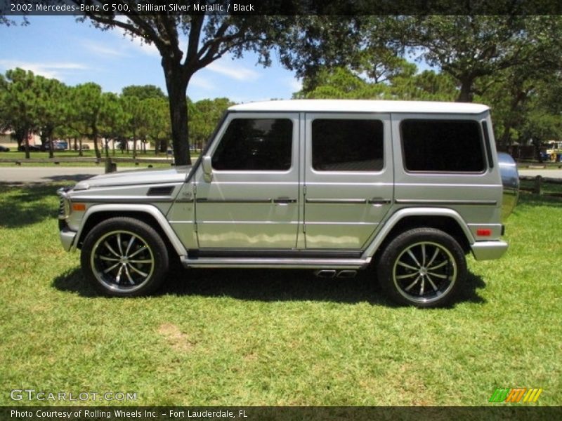 Brilliant Silver Metallic / Black 2002 Mercedes-Benz G 500