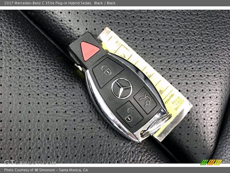 Black / Black 2017 Mercedes-Benz C 350e Plug-in Hybrid Sedan