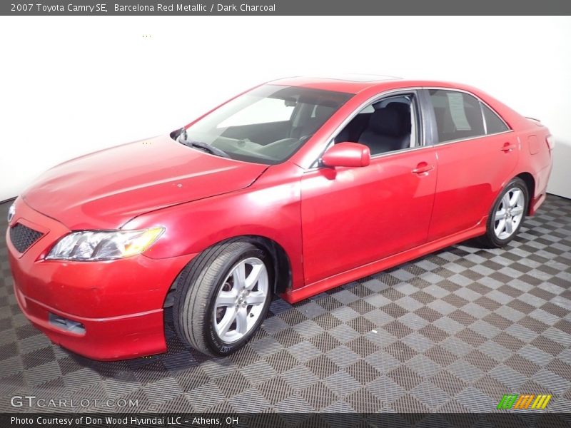 Barcelona Red Metallic / Dark Charcoal 2007 Toyota Camry SE