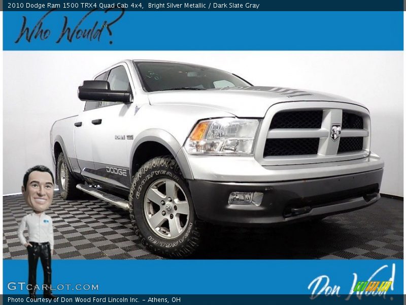 Bright Silver Metallic / Dark Slate Gray 2010 Dodge Ram 1500 TRX4 Quad Cab 4x4
