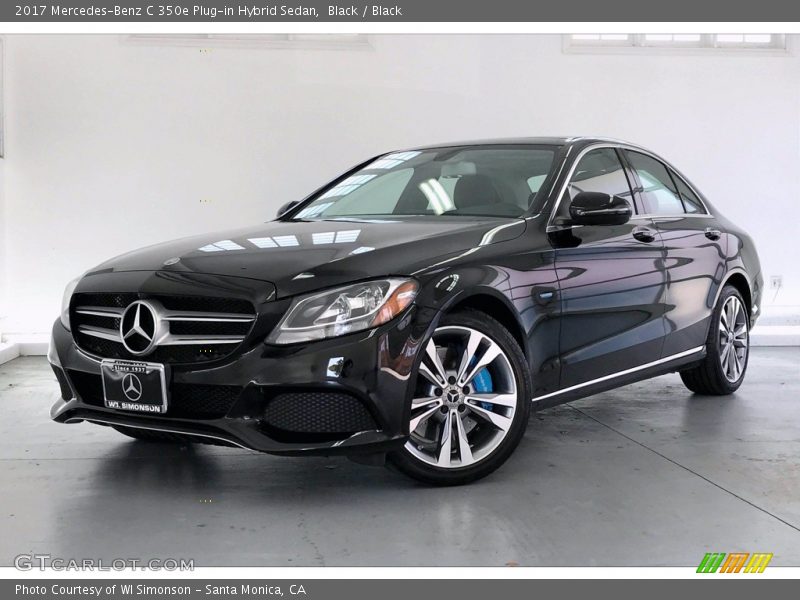 Black / Black 2017 Mercedes-Benz C 350e Plug-in Hybrid Sedan