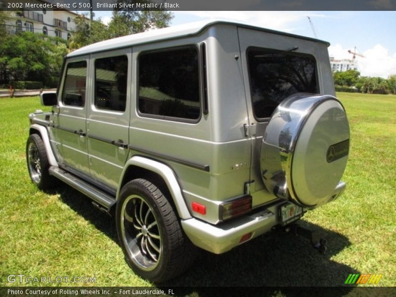 Brilliant Silver Metallic / Black 2002 Mercedes-Benz G 500