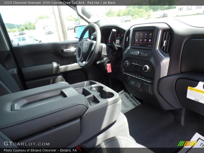 Red Hot / Jet Black 2020 Chevrolet Silverado 1500 Custom Crew Cab 4x4