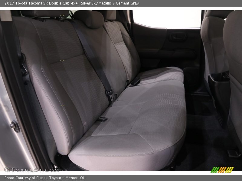 Silver Sky Metallic / Cement Gray 2017 Toyota Tacoma SR Double Cab 4x4