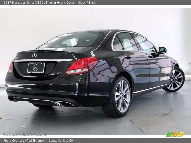 Black / Black 2017 Mercedes-Benz C 350e Plug-in Hybrid Sedan