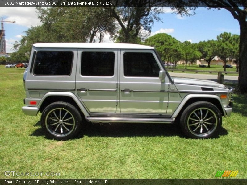 Brilliant Silver Metallic / Black 2002 Mercedes-Benz G 500