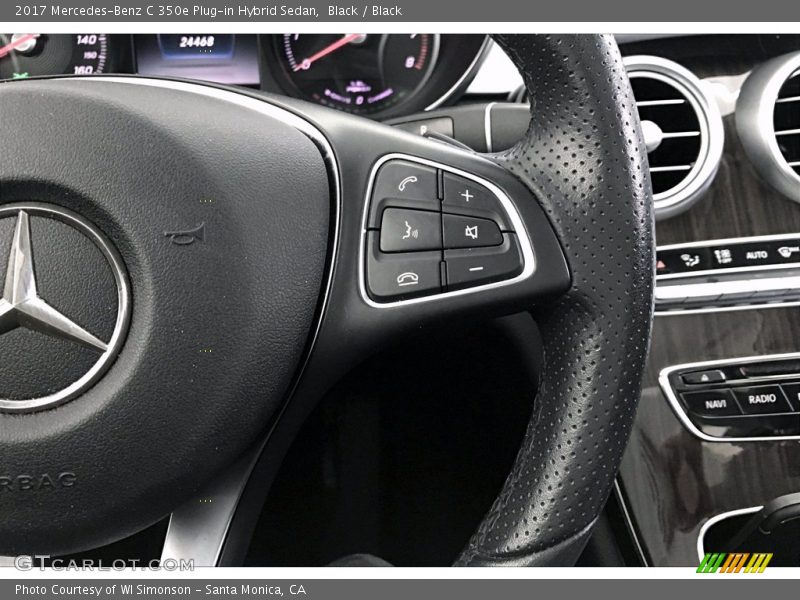 Black / Black 2017 Mercedes-Benz C 350e Plug-in Hybrid Sedan