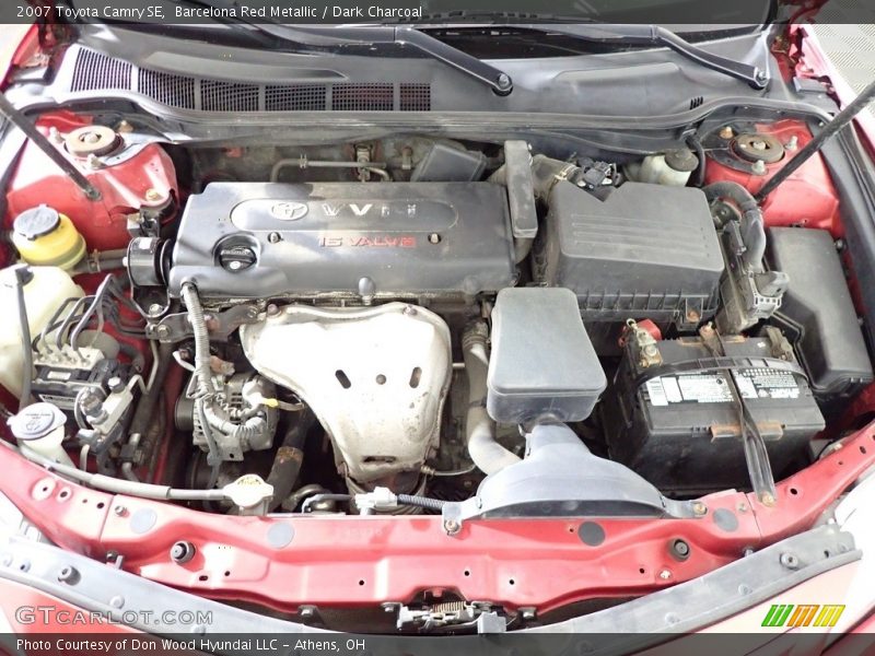 Barcelona Red Metallic / Dark Charcoal 2007 Toyota Camry SE
