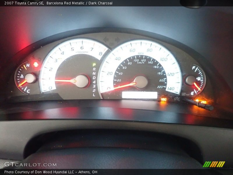 Barcelona Red Metallic / Dark Charcoal 2007 Toyota Camry SE
