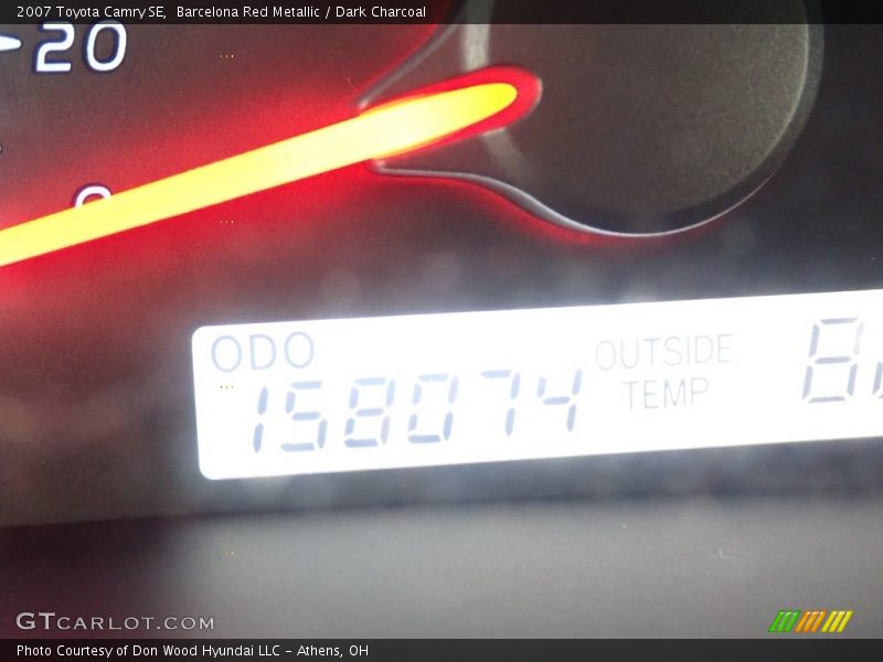 Barcelona Red Metallic / Dark Charcoal 2007 Toyota Camry SE
