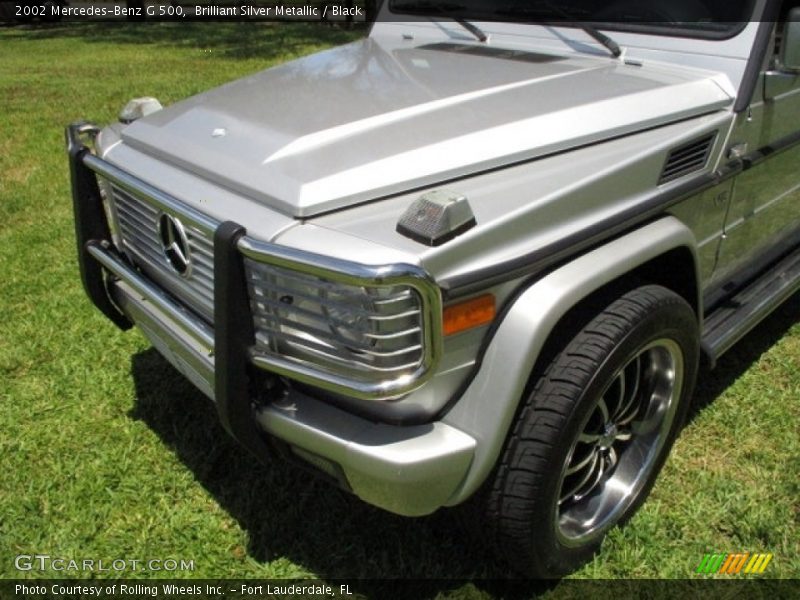 Brilliant Silver Metallic / Black 2002 Mercedes-Benz G 500