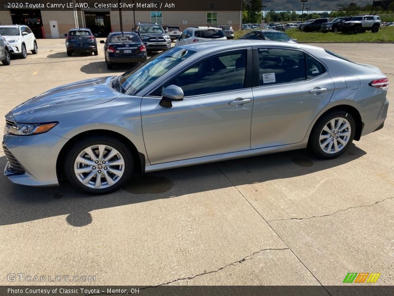 Celestial Silver Metallic / Ash 2020 Toyota Camry LE AWD