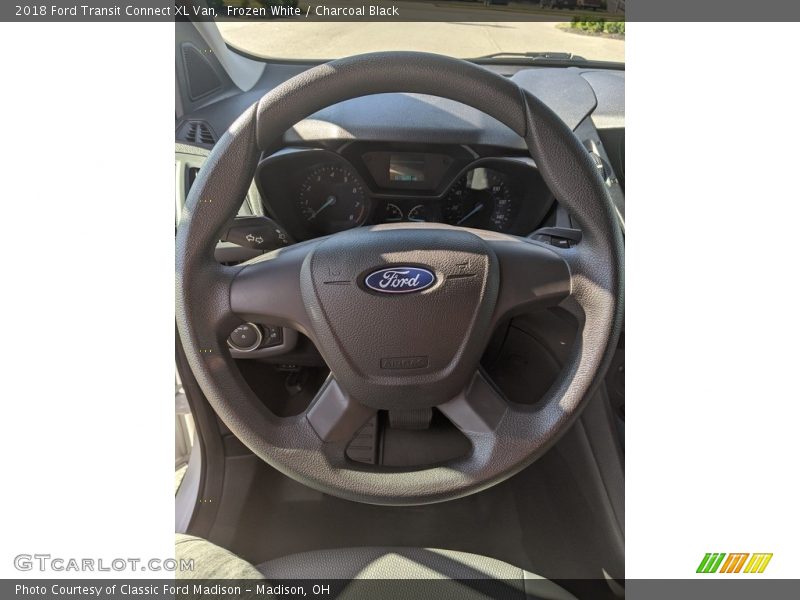 Frozen White / Charcoal Black 2018 Ford Transit Connect XL Van