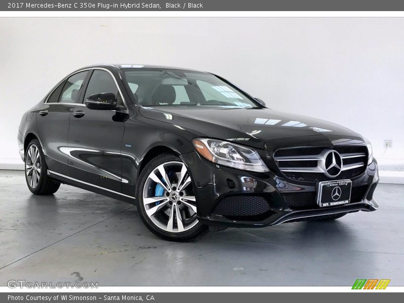 Black / Black 2017 Mercedes-Benz C 350e Plug-in Hybrid Sedan