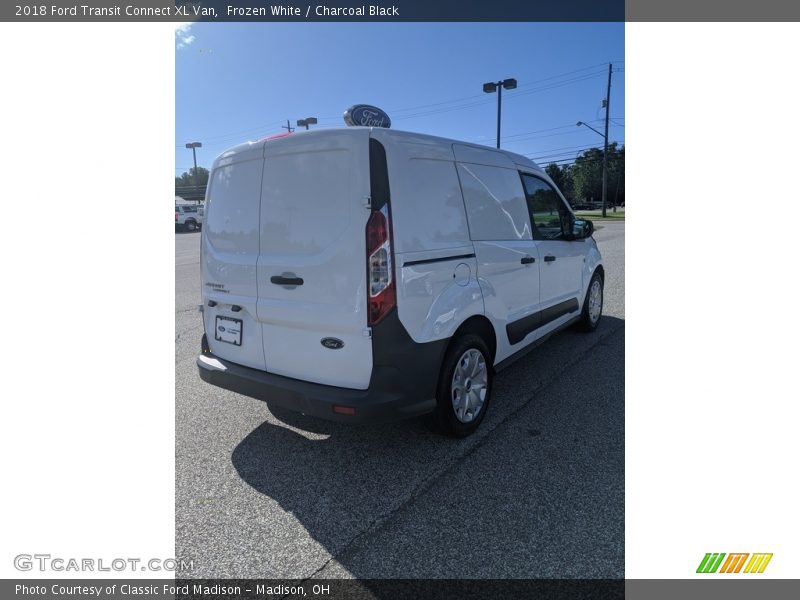 Frozen White / Charcoal Black 2018 Ford Transit Connect XL Van