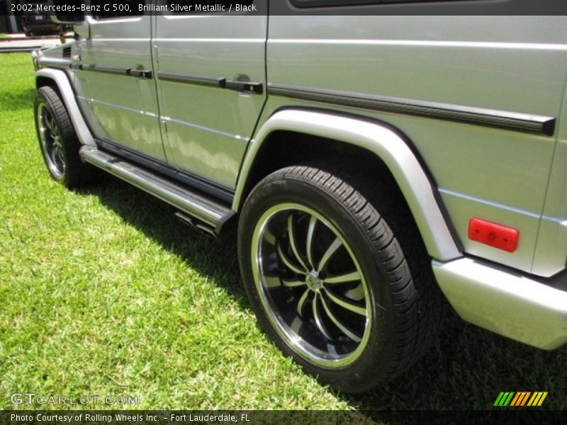 Brilliant Silver Metallic / Black 2002 Mercedes-Benz G 500